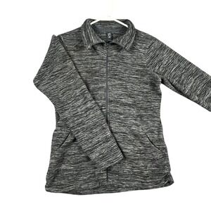Mountain Hardwear Full Zip Fleece Jacket Heathered Gray Women's S‎ P Hike Layer